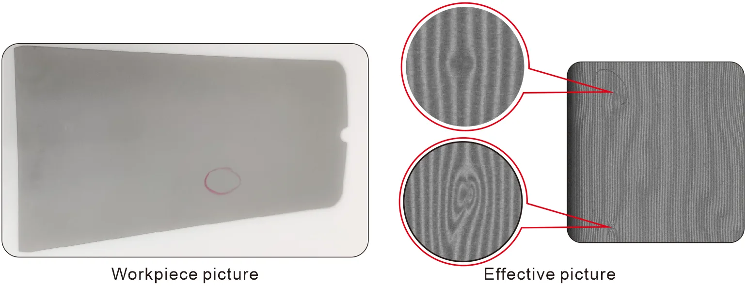 Grating coaxial line scan light inspection application