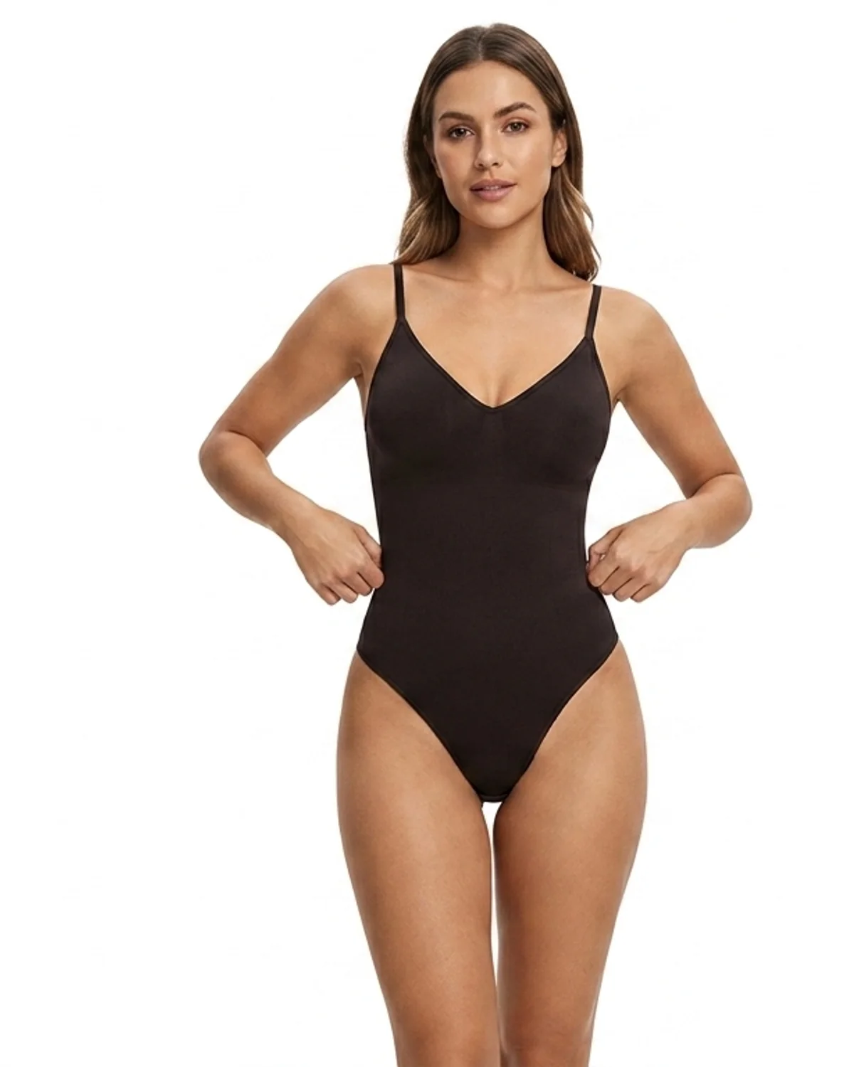 Women'S Breathable Bodysuits Tummy Control Shapewear with Thongs Seamless Sculpting Body Shaper Fashionable Inner Wear